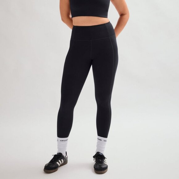 Girlfriend Collective High-Rise Compressive Crop Legging In Black Size Small - Picture 1 of 5